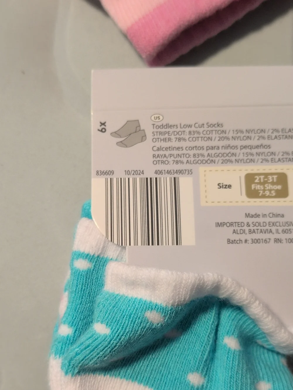 2T-3T Socks Low Cut - Picture 4 of 4